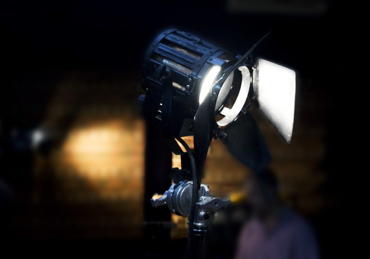 Vintage Theatre Spot Light In The Studio